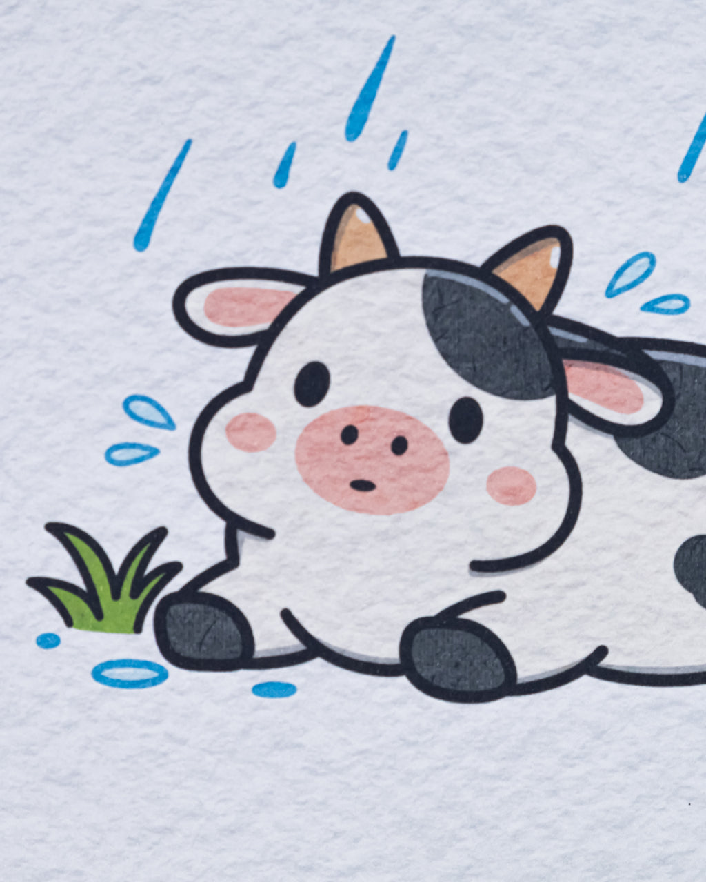 No Thoughts... Just Moo Art Print | Collectible Cute Cow Art Print