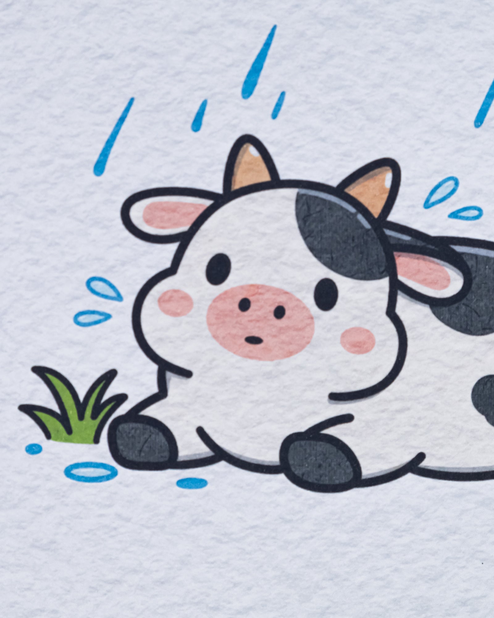 No Thoughts... Just Moo Art Print | Collectible Cute Cow Art Print