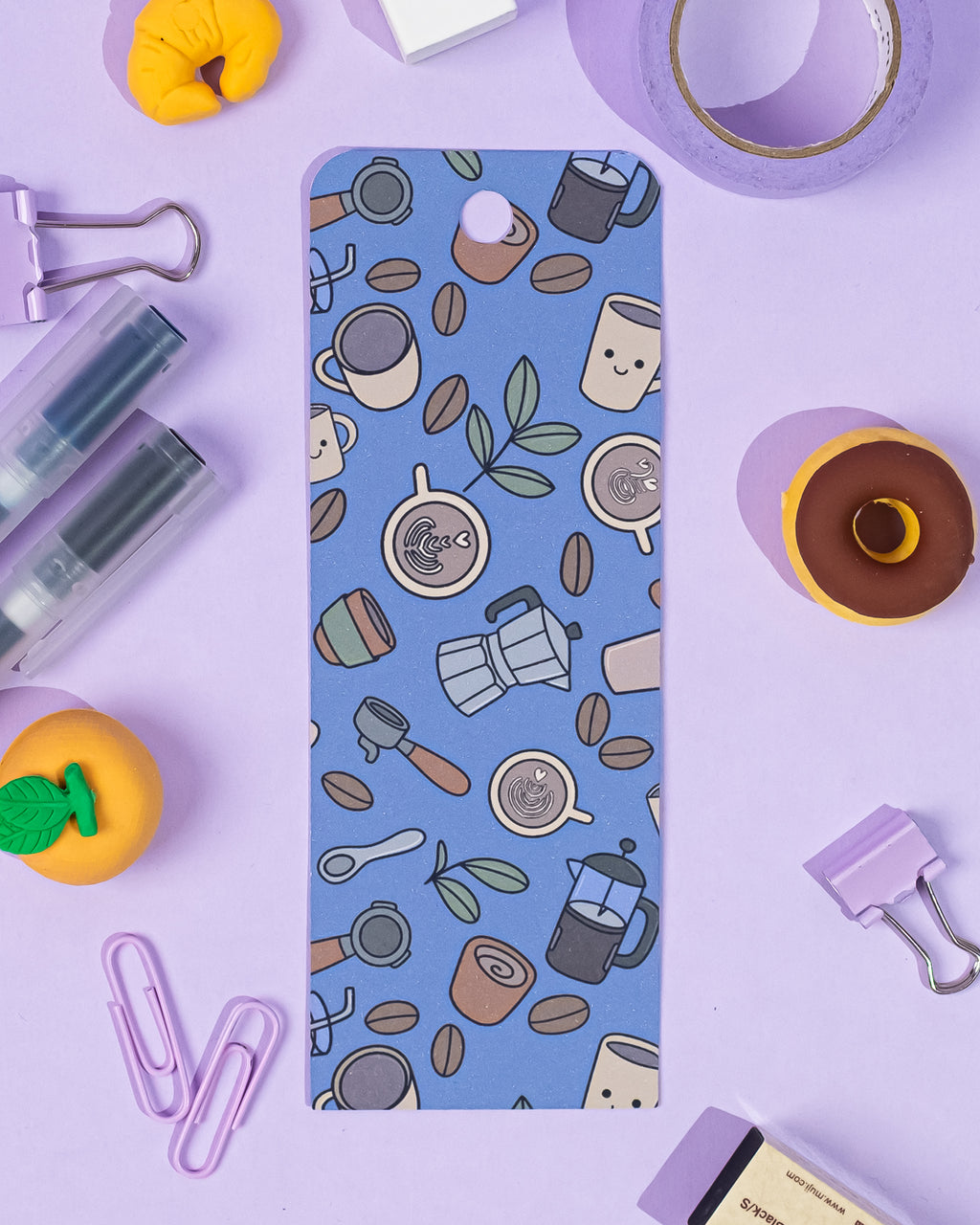 Coffee Time Bookmark | Cute Coffee Lover Bookmark