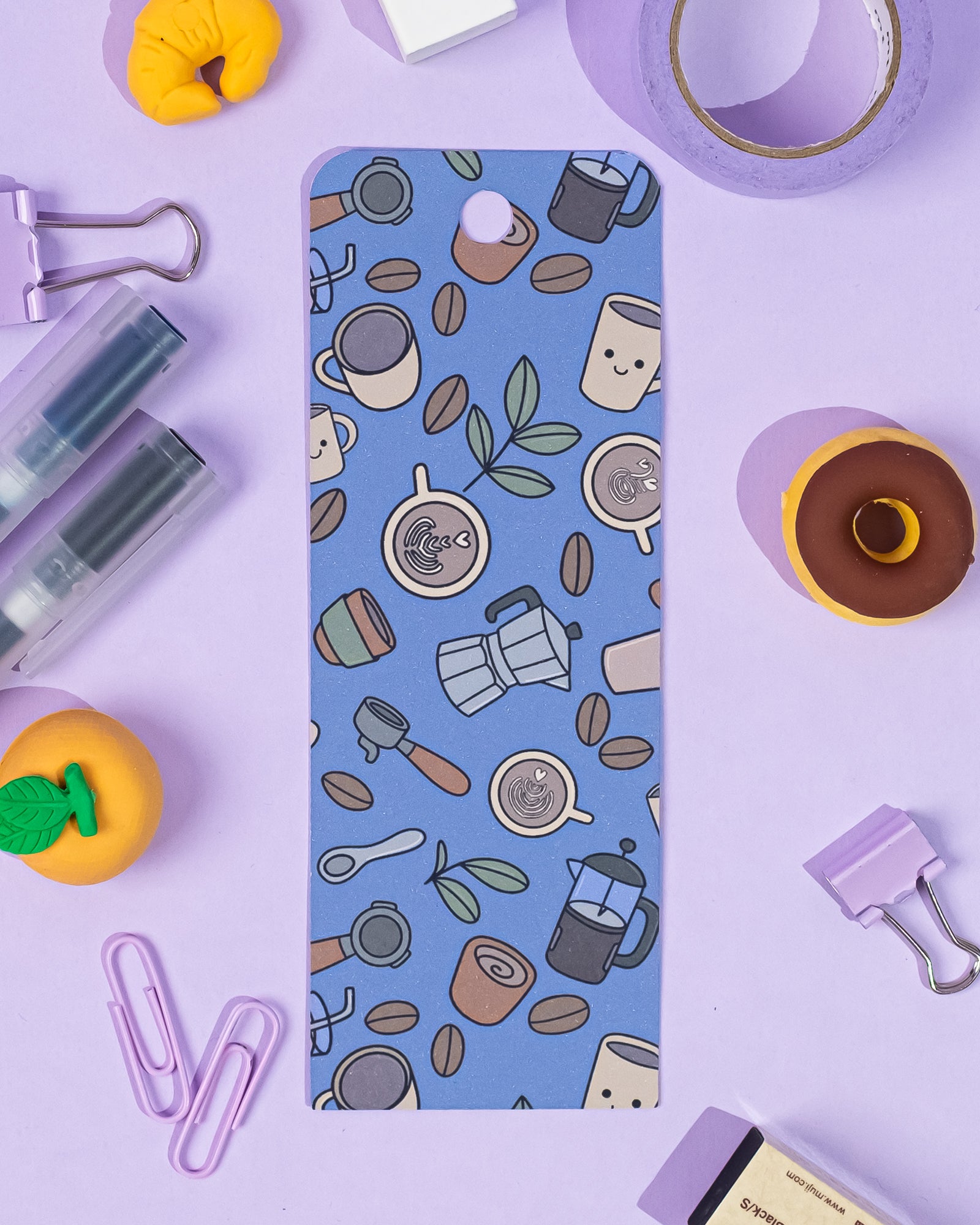 Coffee Time Bookmark | Cute Coffee Lover Bookmark