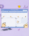 Weaponised Duck Desk Pad | Cute Chaotic A4 Desk Pad