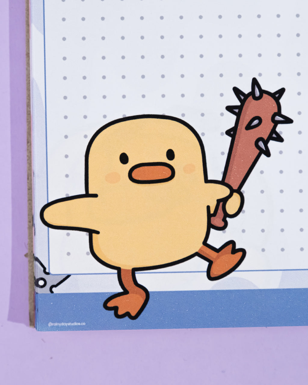 Weaponised Duck Desk Pad | Cute Chaotic A4 Desk Pad