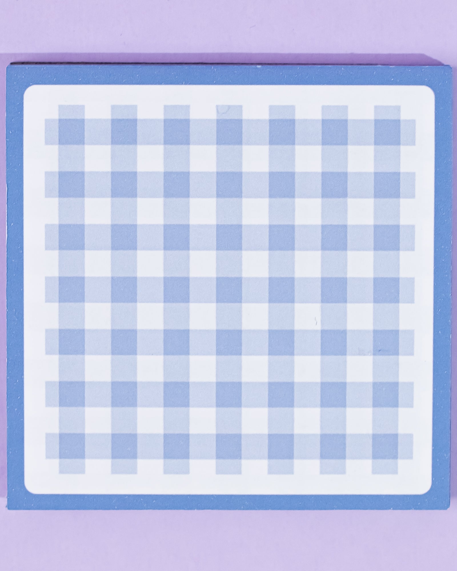 Gingham Memo Pad | Cute Spring Memo Pad - Purple