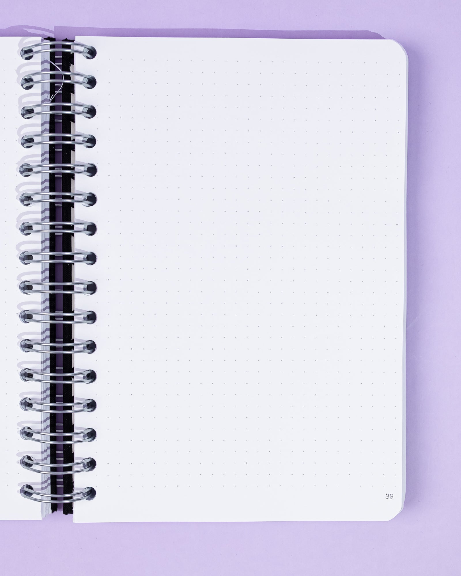 Wirebound A5 Dot Grid Notebook | Handmade Bullet Journal | 120gsm Premium Paper - Black