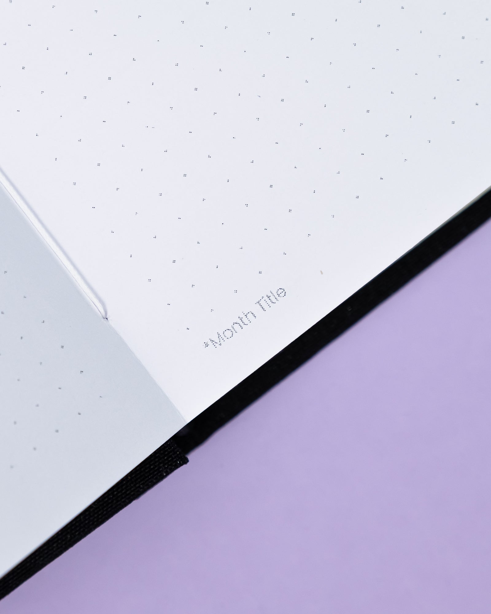 The Rainy Day System | Handmade A5 Assisted Bullet Journal | 120gsm Premium Paper - Black