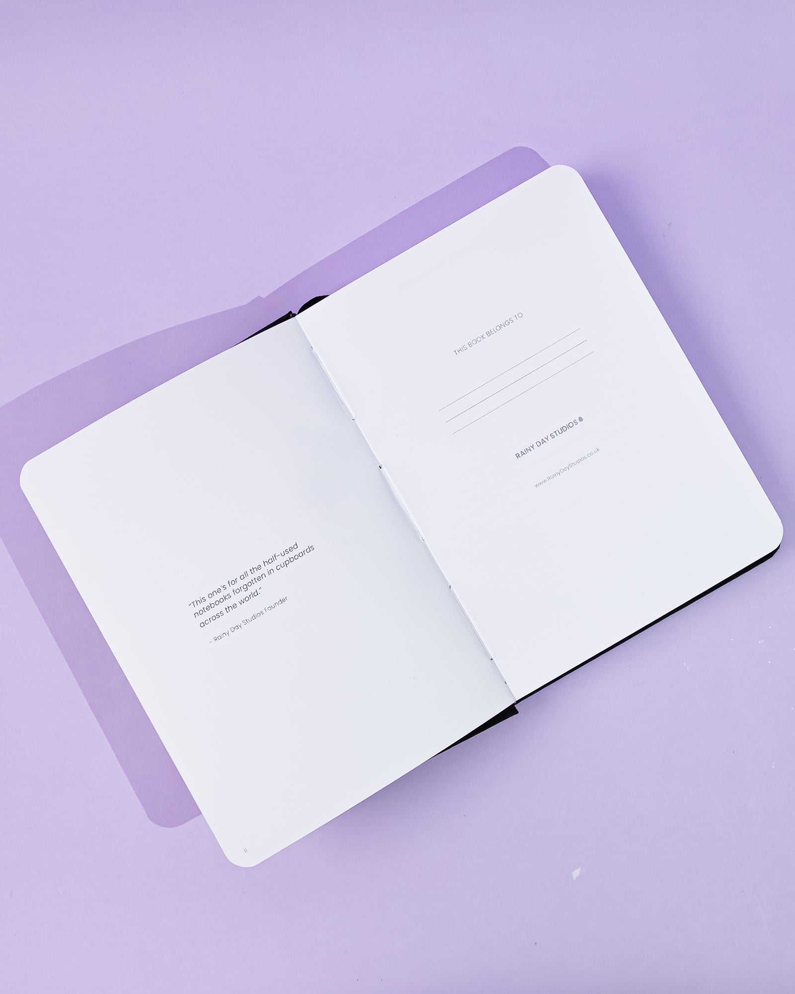 The Rainy Day System | Handmade A5 Assisted Bullet Journal | 120gsm Premium Paper - Black