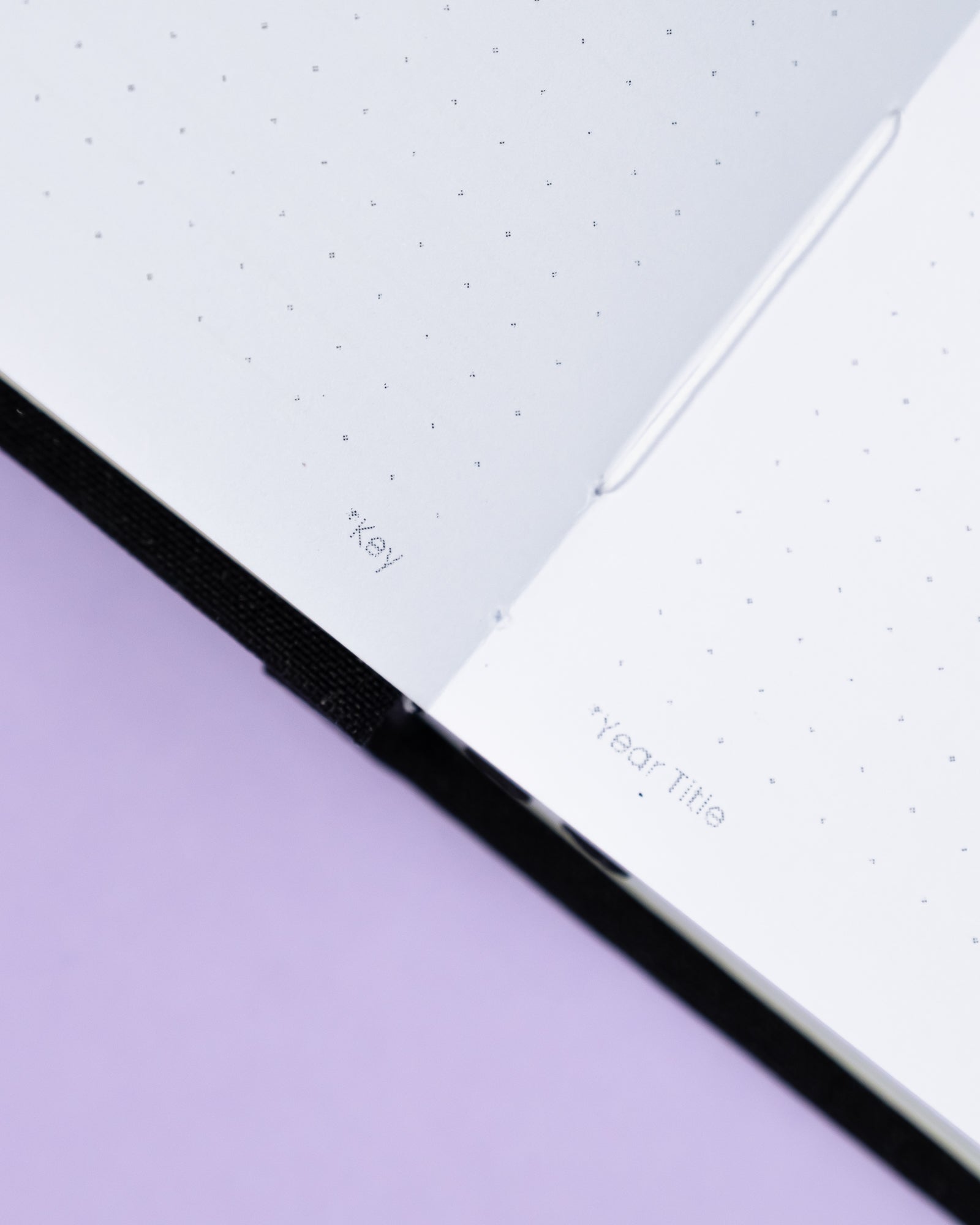 The Rainy Day System | Handmade A5 Assisted Bullet Journal | 120gsm Premium Paper - Black
