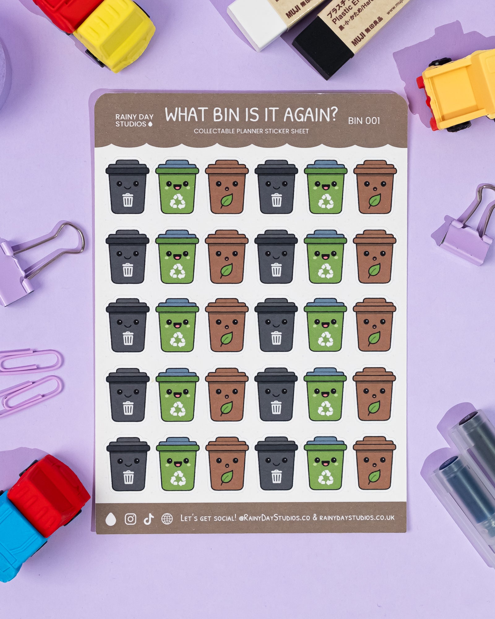 What Bin is it Again? | Collectable Planner Stickers