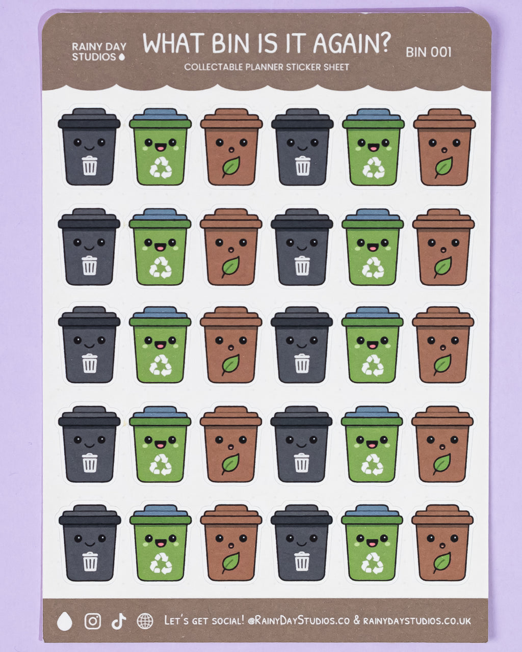 What Bin is it Again? | Collectable Planner Stickers