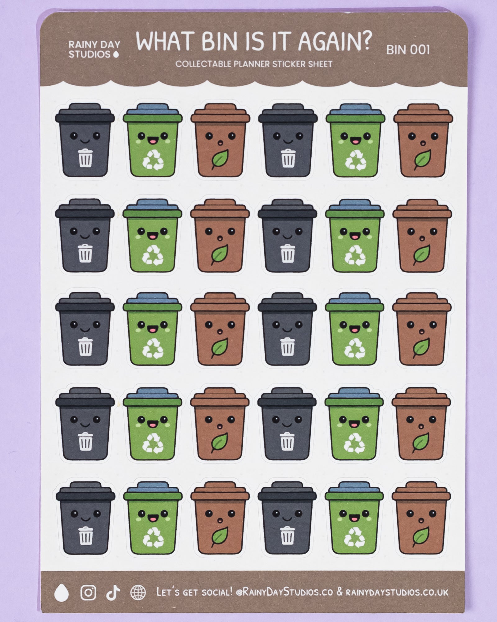 What Bin is it Again? | Collectable Planner Stickers