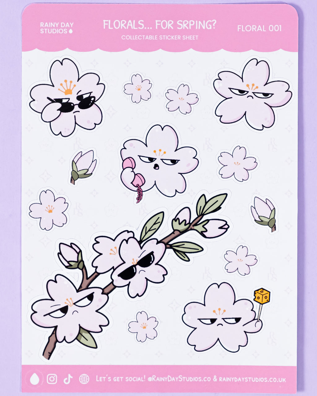 Florals... For Spring? Sticker Sheet | Groundbreaking Collectible Judgmental Floral Stickers