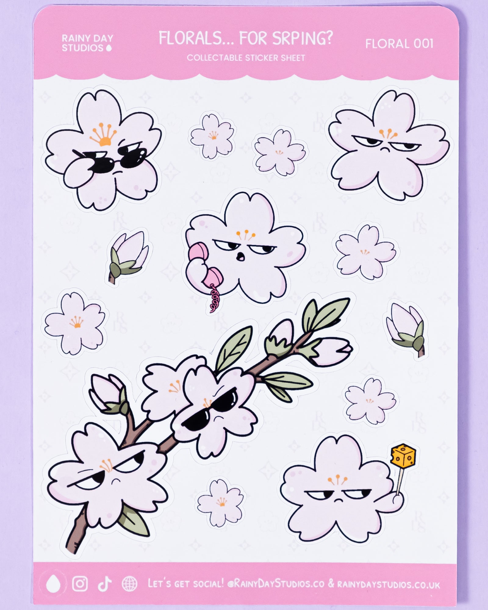 Florals... For Spring? Sticker Sheet | Groundbreaking Collectible Judgmental Floral Stickers