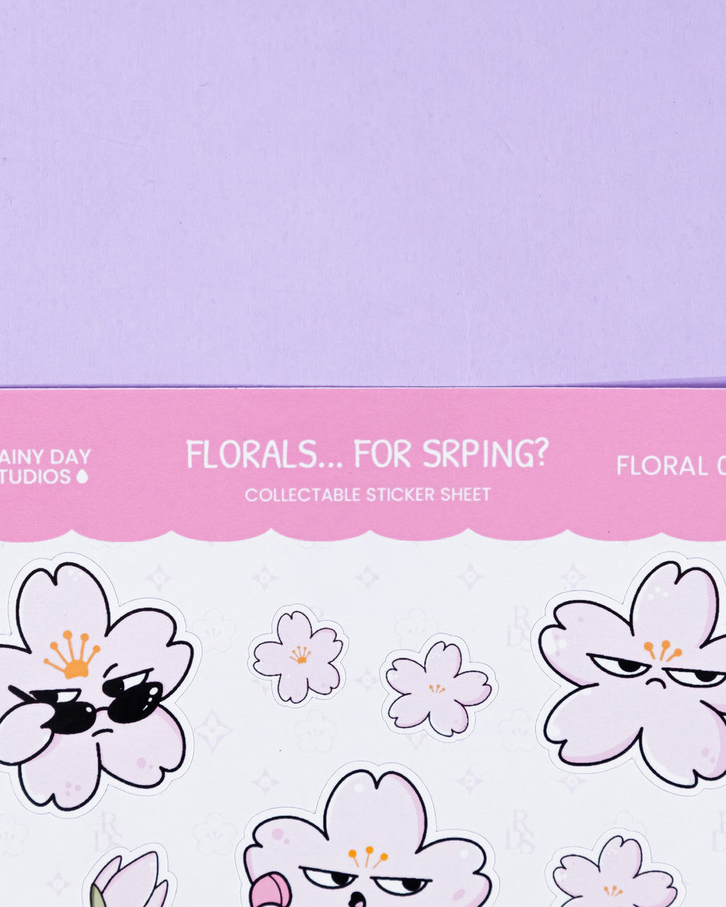 Florals... For Spring? Sticker Sheet | Groundbreaking Collectible Judgmental Floral Stickers