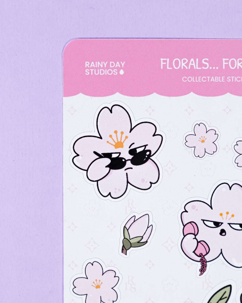 Florals... For Spring? Sticker Sheet | Groundbreaking Collectible Judgmental Floral Stickers