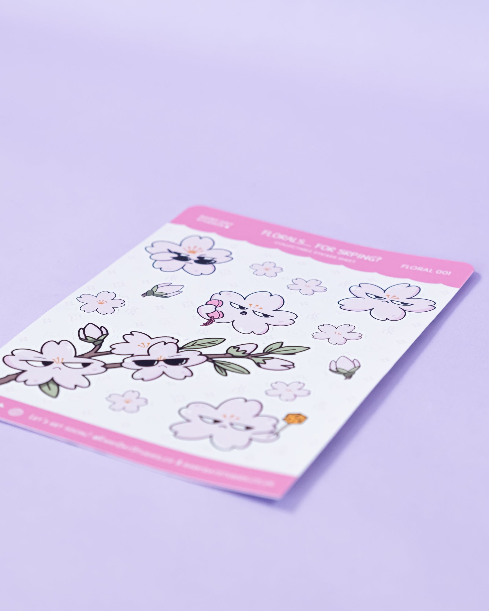 Florals... For Spring? Sticker Sheet | Groundbreaking Collectible Judgmental Floral Stickers