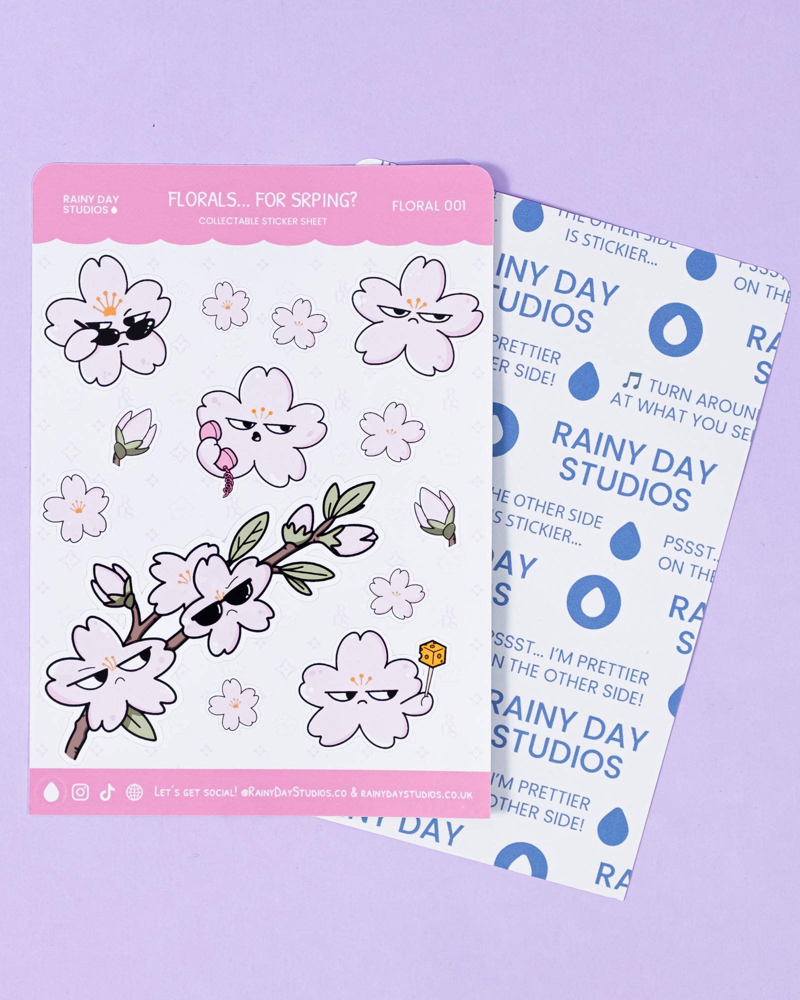 Florals... For Spring? Sticker Sheet | Groundbreaking Collectible Judgmental Floral Stickers