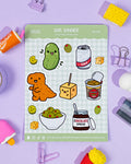 Girl Dinner Sticker Sheet | Collectible Cute Cosy Stickers