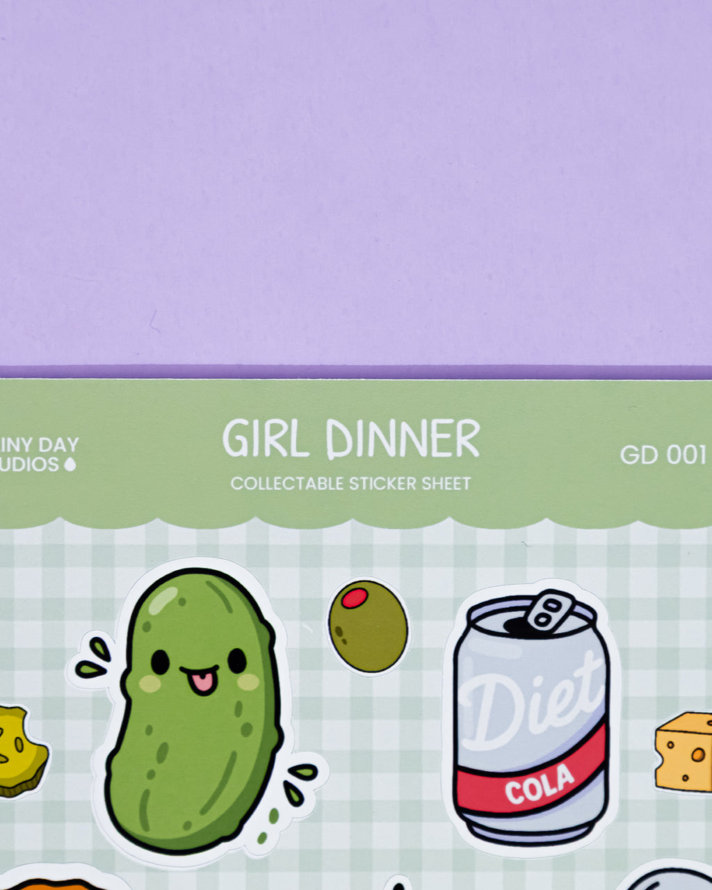 Girl Dinner Sticker Sheet | Collectible Cute Cosy Stickers